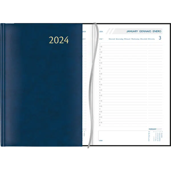 Agenda Daily 2024 - Blauw