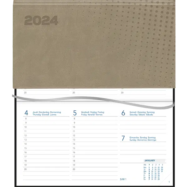 Agenda Novoplan 2024 gebonden Vivella beige