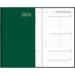 Agenda Visuplan gebonden 2024 - Groen