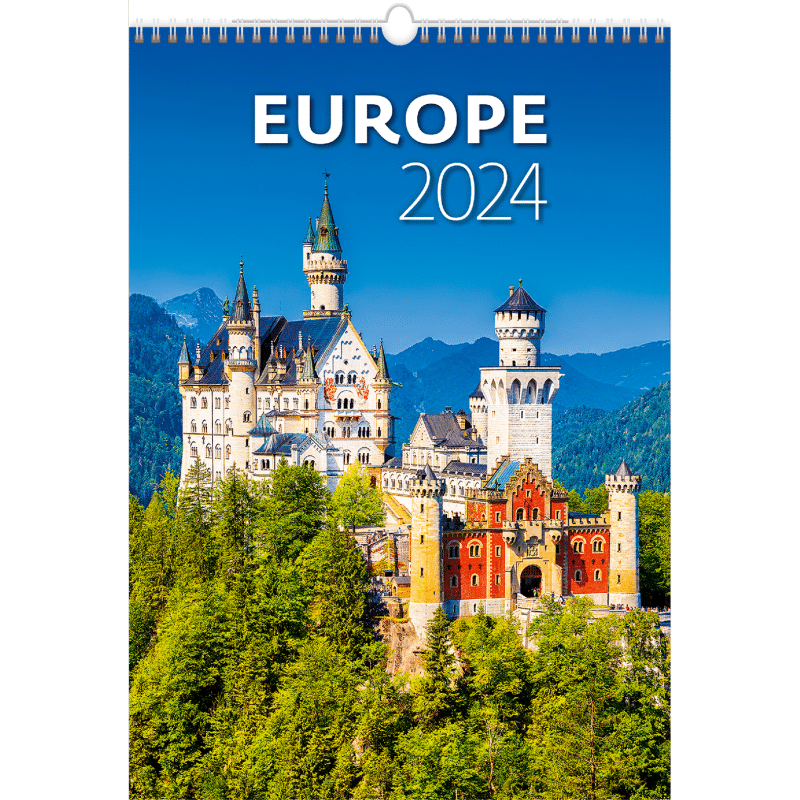 Muurkalender Europe 2024