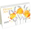 Kantoorkalender Flower Art 2024