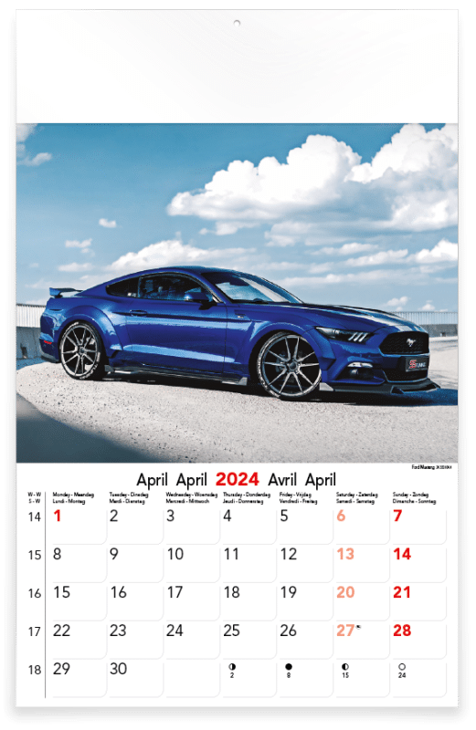 Kalender Sports Cars 2024 - dekalender.shop