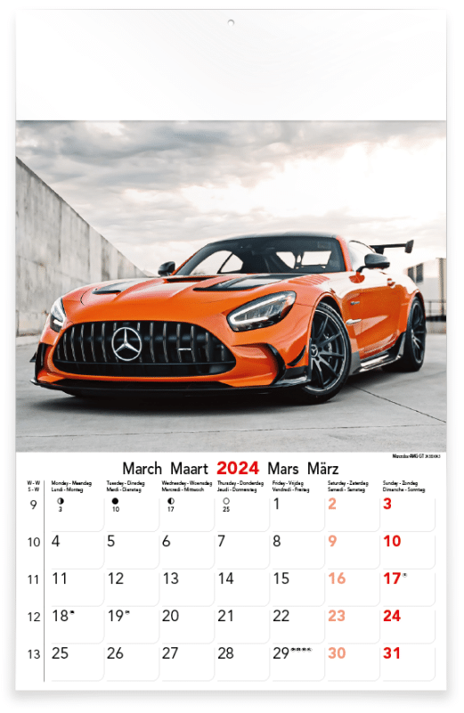 Kalender Sports Cars 2024 - dekalender.shop