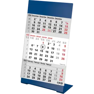 Kantoorkalender 3-maand 2025 Color blauw