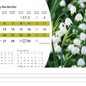 Bureaukalender Flowers 2025 - Mei