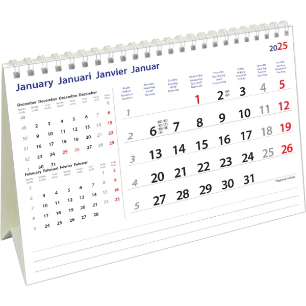 Bureaukalender International 2025