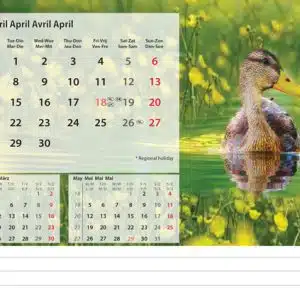 Bureaukalender Beautiful Nature 2025 - April