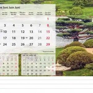 Bureaukalender Beautiful Nature 2025 - Juni