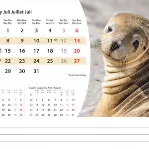 Bureaukalender Wildlife 2025 - Juli