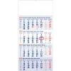 4-maandkalender Classic blauw 2025