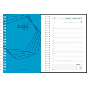 Agenda Daily wire-o 2025 Blauw