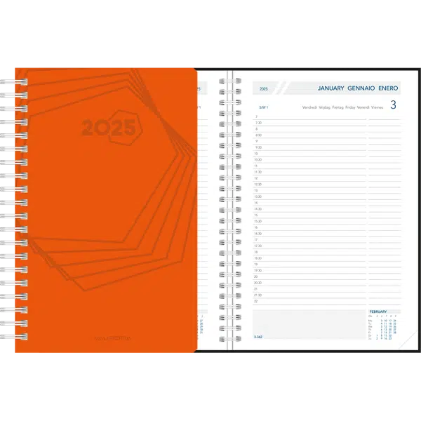 Agenda Daily wire-o 2025 Oranje