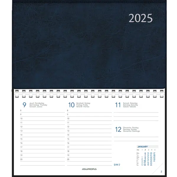 Agenda Novoplan 2025 blauw