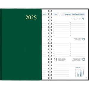 Zakagenda Visuplan 2025 spiraal groen