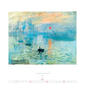 Kunstkalender Impressionism 2025 - Januari