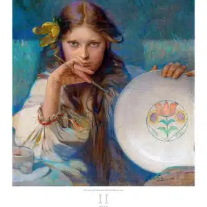 Kunstkalender Alfons Mucha 2025 - Februari